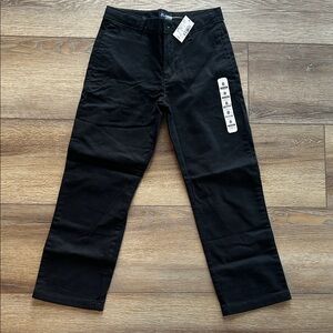 •The Children’s Place• HUSKY • Black Straight-Leg Pants